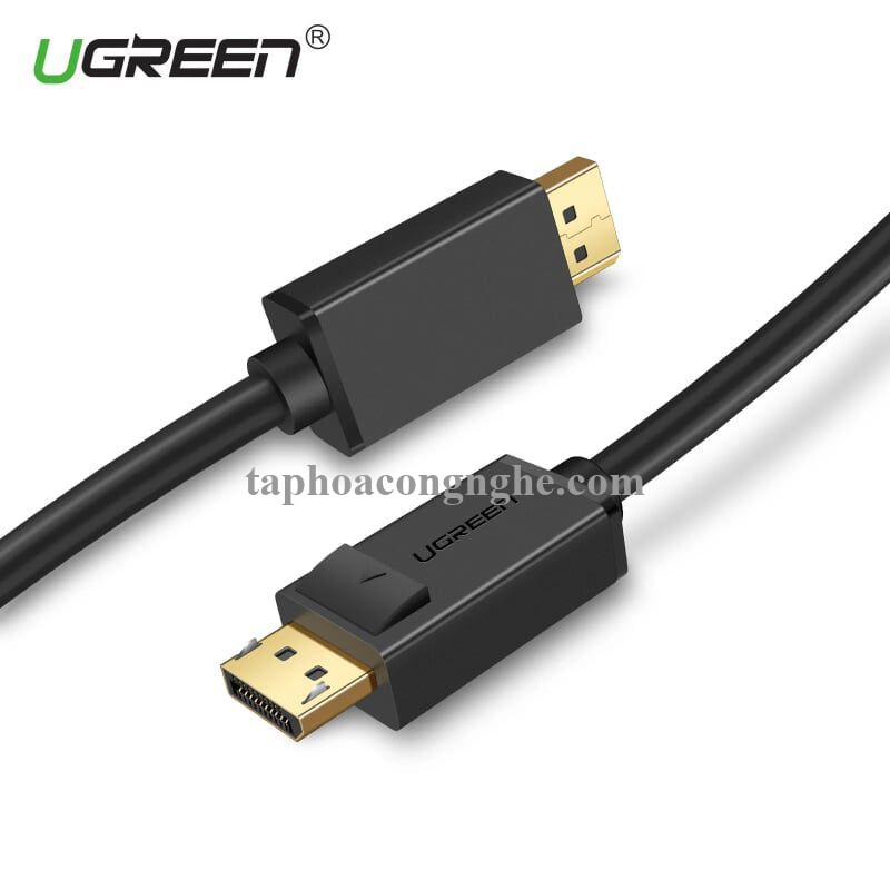 Ugreen 10212 3M Màu Đen Cáp 2 Đầu Displayport chuẩn V1.2 thuần đồng DP102 30010212